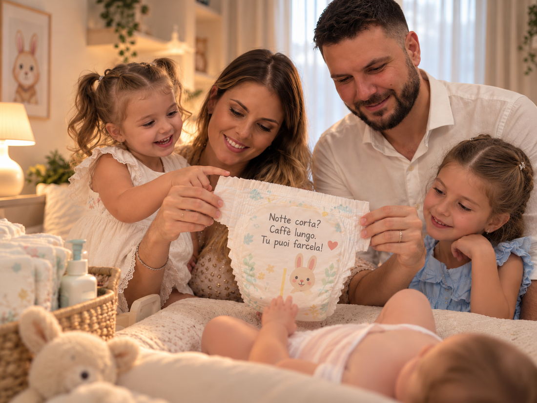 La famiglia Oltre: mamma, papà e le bambine